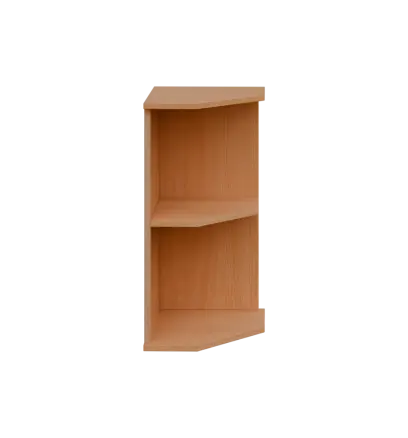 TZ 2 - 3 kancelářská skříň rohová, pravá, 750x360x400, buk royal